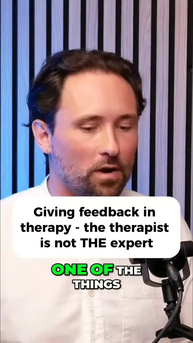 Giving feedback in therapy - the therapist is not