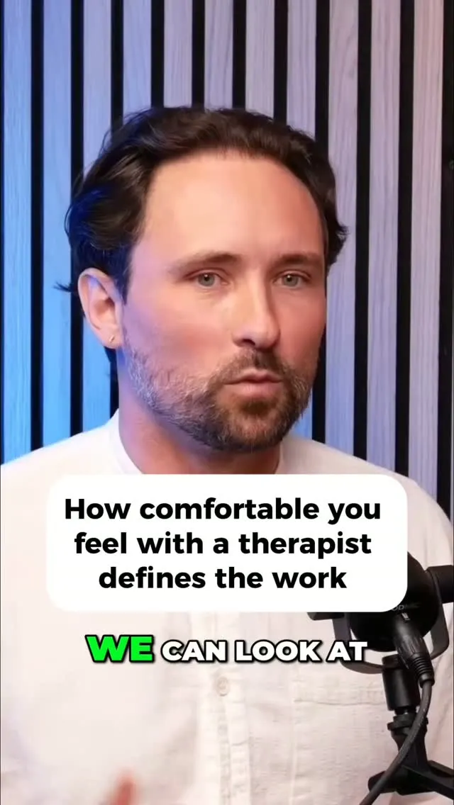 How comfortable you feel with a therapist defines